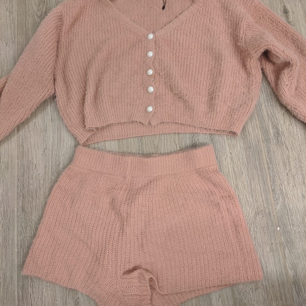Nasty Gal Blush Pink pajama set